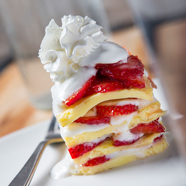 Peppered Strawberry Layered Egg Crêpe
