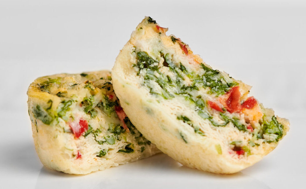 Red Pepper & Spinach Omelet Bites
